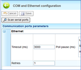 alleantia ethernet config